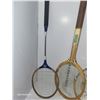 Image 3 : Lot of Vintage Badminton & Tennis Rackets