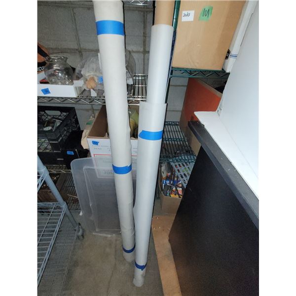 2 Rolls of Upholstering Fabric- 1 is thick fabric the other (lesser roll) is vinyl for the seat