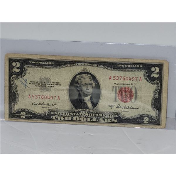 1953 USA $2 Bill