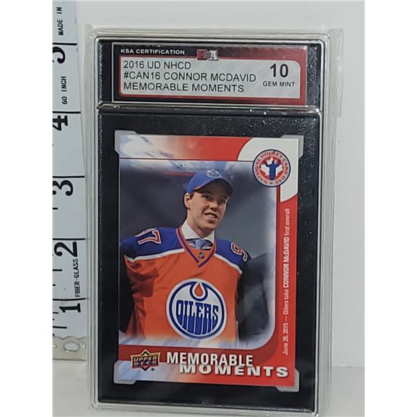 2016 UD Connor McDavid Graded 10