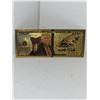 Image 2 : 3 Fantasy Bank Notes - Gold Donald Trump, Bruce Springsteen and John Lennon