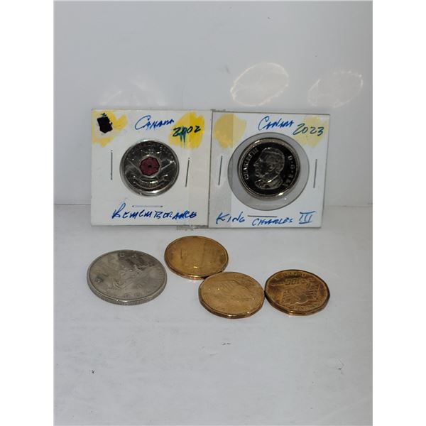 Lot of Various Canada Coins