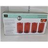 Image 3 : 4 Piece LED Candle Set with Daily Timer