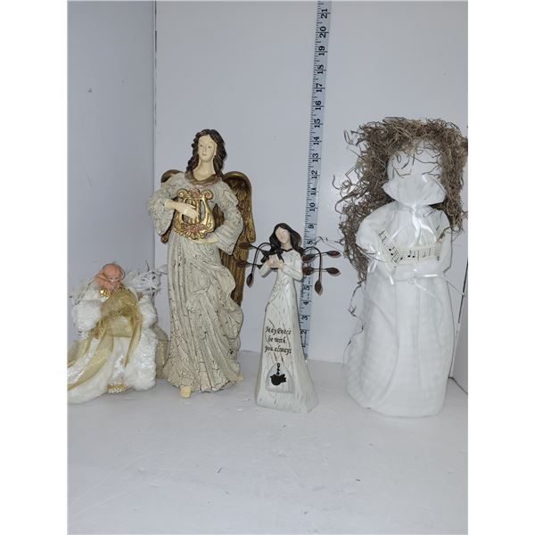 Lot of Angels - 2 Statues, 2 Decor