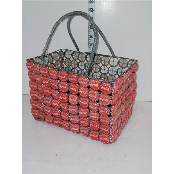 Unique Metal Coca Cola Bottle Cap Wire Basket