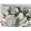 Image 5 : Noma Lighted Christmas Planter + Battery Operated Wreath Set - Untest, last known working