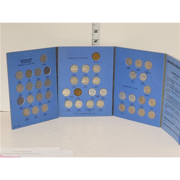 Collector Book with 43 Canada 5 Cent Coins
