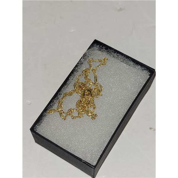 10K Gold Necklace (tested) 17 Grains