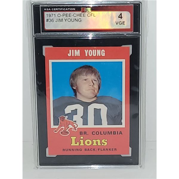 1971 OPC Jim Young Graded 4