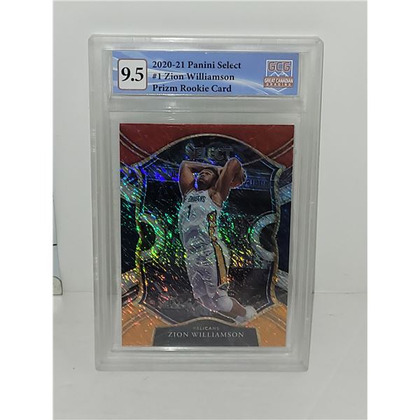 2020/21 Panini Rookie Card Zion Williamson Graded 9.5