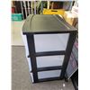 Image 2 : Large  3 Drawer Sterlite Plastic Organizer