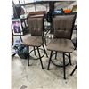 Image 1 : Pair swivel stools 28.5 inches two seat