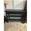 Image 1 : Drawered  shelf or sofa table measures 46 and 46 1/2" x 16 1/2 x 35 and 35 1/2" tall