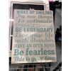 Image 1 : Wake up smiling sign