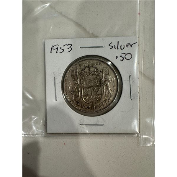 1953 silver .50