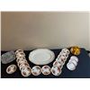 Image 1 : Assorted Servingware With Gold Coloured Trim