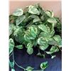 Image 2 : 2 Faux Plants & Copper Covered Watering Can