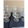 Image 2 : 8 Shrimp Cocktail Glasses with Inserts, Cream & Sugar Bowl & Dish