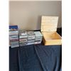 Image 1 : Assorted CD's & Wooden Storage Box