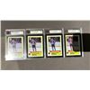 Image 1 : 4 1996-1997 O-PEE-CHEE WAYNE GRETZKY SCORING LEADER #260, KSA GRADED - 7NM & 7.5NM+