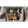 Image 1 : 8 X 10 FRAMED PICTURE AUTOGRAPHED BY WAYNE GRETZKY AND BRETT HALL WITH CERTIFICATION - ITEM NO 1142