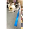 Image 2 : LARGE PLASTIC ROLL ON DISPENSER, BLACK 4 WHEEL CONVERTIBLE HAND TRUCK, & ASSORTED PRINT SHOP TOOLS