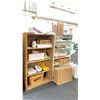 Image 2 : CONTENTS OF BACK STORAGE ROOM INCLUDING: DESKS, MOBILE LAYOUT TABLES, SHELVING, BINDERS,