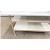 Image 2 : WHITE WOOD / METAL 60"W X 38"D X 32"H COMMERCIAL MOBILE LAYOUT TABLE