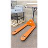 Image 2 : ORANGE 5500 LBS CAPACITY INDUSTRIAL PALLET JACK & WALL MOUNTED PAPER ROLL DISPENSER