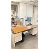 Image 2 : CONTENTS OF PRINT SHOP IT AREA INCLUDING: 4 DESK WITH CONTENTS, 2 DOOR STORAGE CABINET WITH