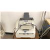 Image 8 : CONTENTS OF CORNER OF IT AREA INCLUDING: MAPLE TOP CORNER DESK WITH HUTCH, MOBILE OFFICE CHAIR,
