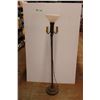 Image 1 : *Vintage Floor Lamp w/ Milk Glass Shade - As Is