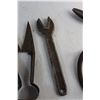 Image 3 : Vintage Trowel, Sheep Shears, Bale Hook, Tin Snips and Alligator Wrench