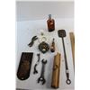 Image 8 : Ruler, Hand Turner, Wrenches, Molding Plane, Screws and Misc.