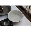 Image 3 : Vintage Enamel Bowls, Baking Molds and Misc.