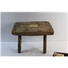 Image 3 : Vintage Wooden Milking Stool - Damaged and Foot Warmer