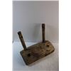 Image 4 : Vintage Wooden Milking Stool - Damaged and Foot Warmer