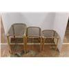 Image 1 : *Set of (3) Glass Nesting End Tables - Largest is - 21.5 x 14.52 x 20.25 Tall
