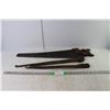 Image 1 : (2) Vintage Blacksmith Tongs, Hand Saw