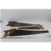 Image 1 : (3) Vintage Handsaws- Longest Is 31'' Long