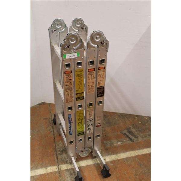 * Adjustable Ladder - Step Ladder to 12ft 8" Tall