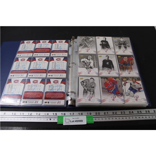 Upper Deck of Only Montreal Canadiens Binder of Hockey Cards