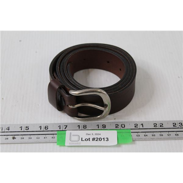 Leather Brown Belt - 46" Length