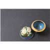 Image 2 : (2) Vintage Chinese Cloisonne Containers - 1.5" & 1.75"