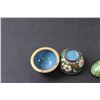 Image 4 : (2) Vintage Chinese Cloisonne Containers - 1.5" & 1.75"
