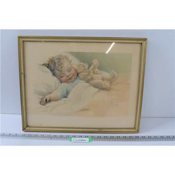 "Happy Dreams" Baby Print - 19" x 15"