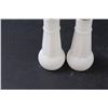 Image 3 : (2) Milk Glass Salt & Pepper Shakers - 6.5" Tall