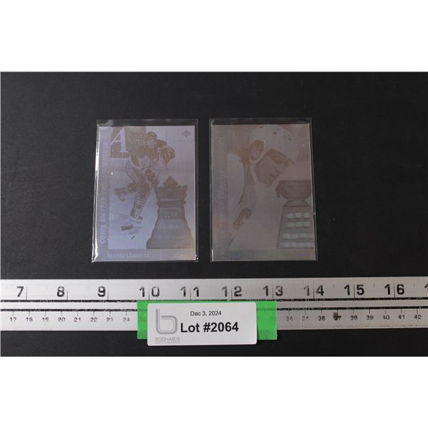 Wayne Gretzky & Mario LeMieux Hologram Hockey Cards