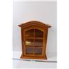 Image 1 : Display Cabinet - Wood & Glass - 15" x 20.5" x 6"