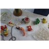 Image 3 : Vintage Pins, Sewing Thread, Glass Dishes and Misc.